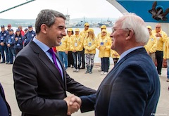 Капитанский предстартовый брифинг и встреча с президентом Болгарии.