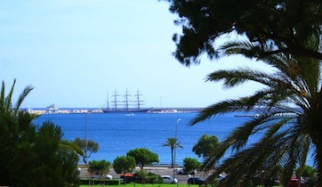 Барк «Седов» в порту Пальма-де-Мальорка.